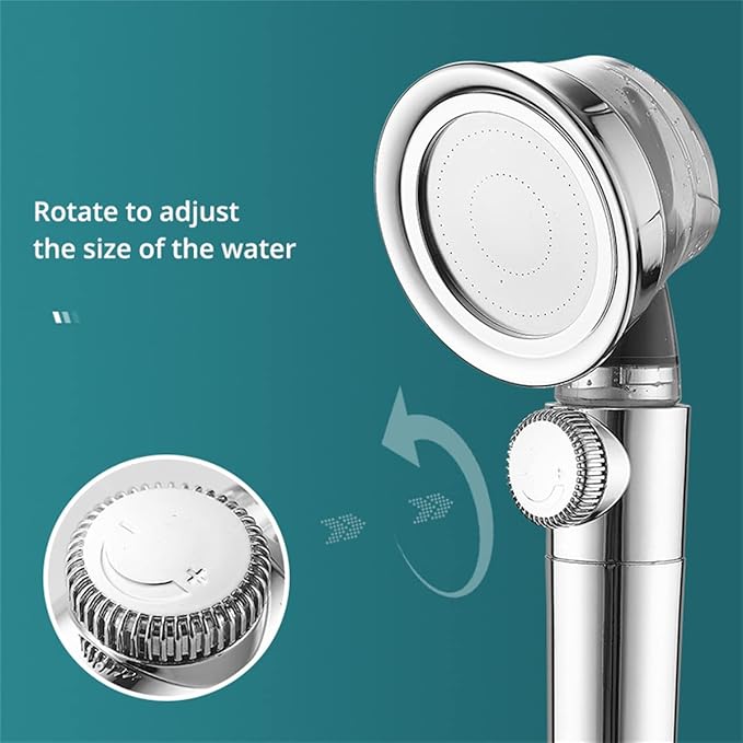 Filtered Shower Head,Shower Head with 3 Spray Modes,High Pressure Shower Head with Hose and Bracket,Hand Held Shower Head Filter for Hard Water, Water Saving Spray Soft Shower Head,A