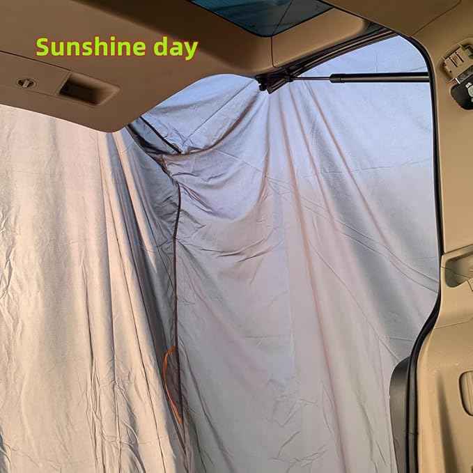 SUV Tent Van Camping Nomadic Camper Sleeping Take Shower or Change Clothes in Vehicle Water-Repellent and Lightweight Portable Bag Set up Size: L.W.H: 148x148x230 Centimeters