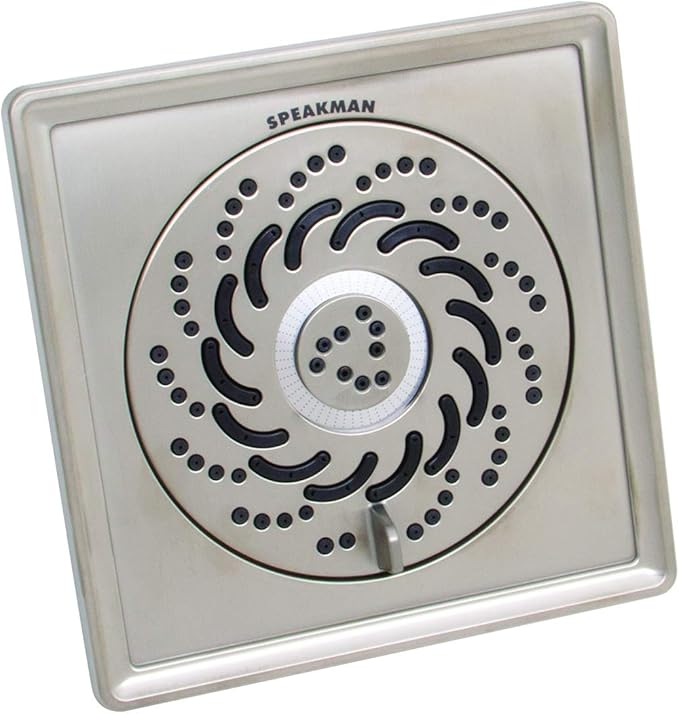 Speakman S-5002-BN-E15 Rainier Exhilaration High Pressure Fixed Shower Head, 1.5 GPM, Brushed Nickel