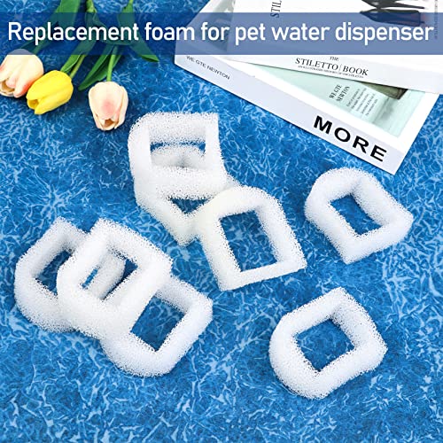 30 Pieces Pet Fountain Filter Foam Replacement Filters Foam Sponge Pre (30 Count)