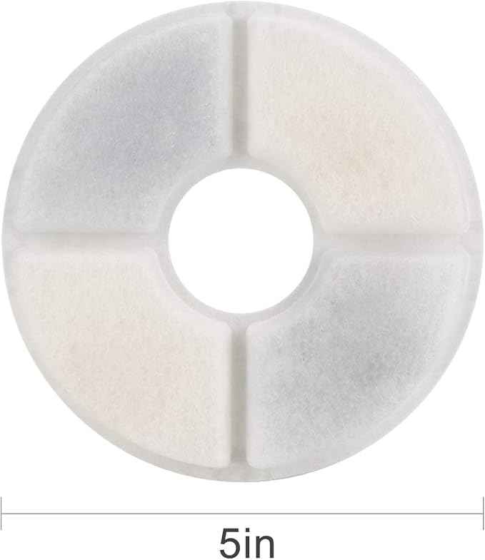 Cat Water Fountain Filters, 12 Pack Cat Fountain Replacement Filters for 2.4L Stainless Steel Top Pet Water Fountain