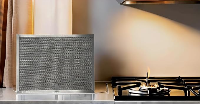 Range Hood Filter Replacement - Compatible with Br-oan 8.5 x 11.25 x 3/8 Inches Aluminum Charcoal Combo Filters (2-Pack)