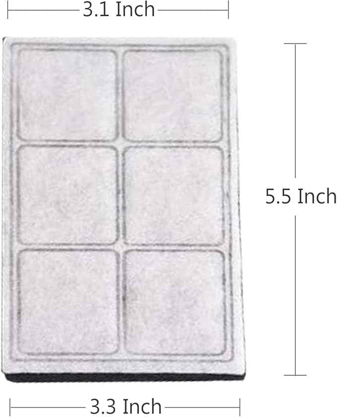 Cat Water Fountain Filters, Compatible with Drinkwell Premium Platium Cat Dog Fountain Charcoal Replacement Water Filters, 12 Pack