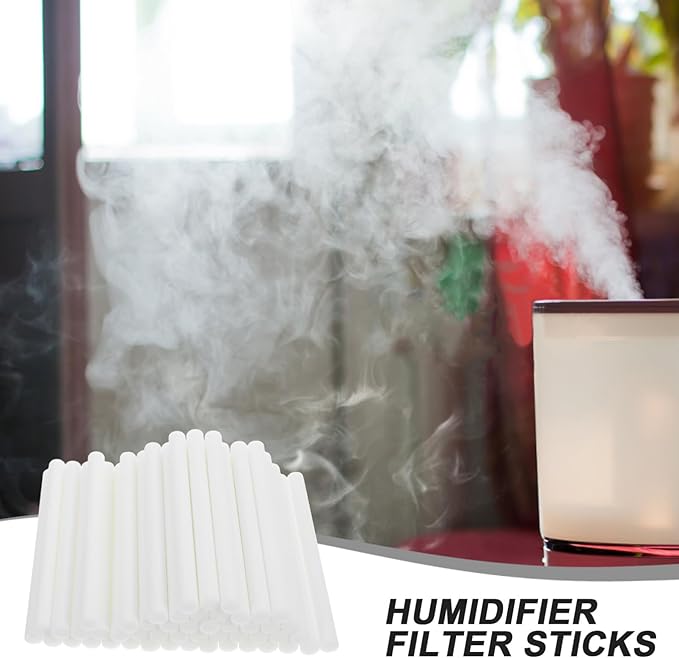 50pcs Essential Oil Diffuser Humidifier Filters Filter Cotton Core Sticks Fragrant Volatile Humidifier Refill Sticks - AquaVibe