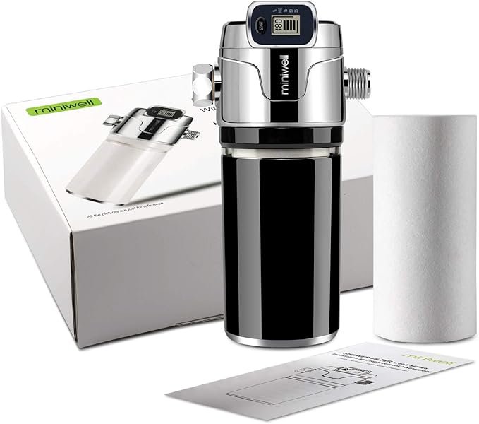 Miniwell Luxury Shower Filter L760-E201-2 Replaceable Cartridges-High output Purifier to remove Chlorine- Activated carbon for Healthy Skin & Smooth Hair & Hard Water-For Existing Shower Head