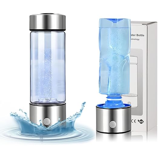 Hydrogen Water Bottles,Hydrogen Water Bottle Generator,4000PPB in 3Min, SPE PEM Tech, Portable 16OZ, Rechargeable Hydrogen Water Bottle for Travel, Home, Office – Gift for Family & Friends