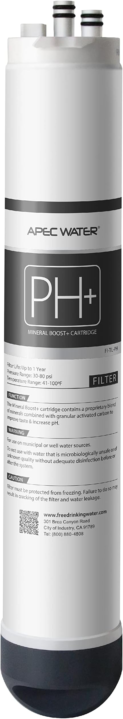 APEC WATER FI-TL-PH Replacement Filter for ROTL-600-PH/ROTL-600 Tankless Reverse Osmosis System, Premium High Absorption Alkaline Blend w/Granular Activated Carbon Water Polisher