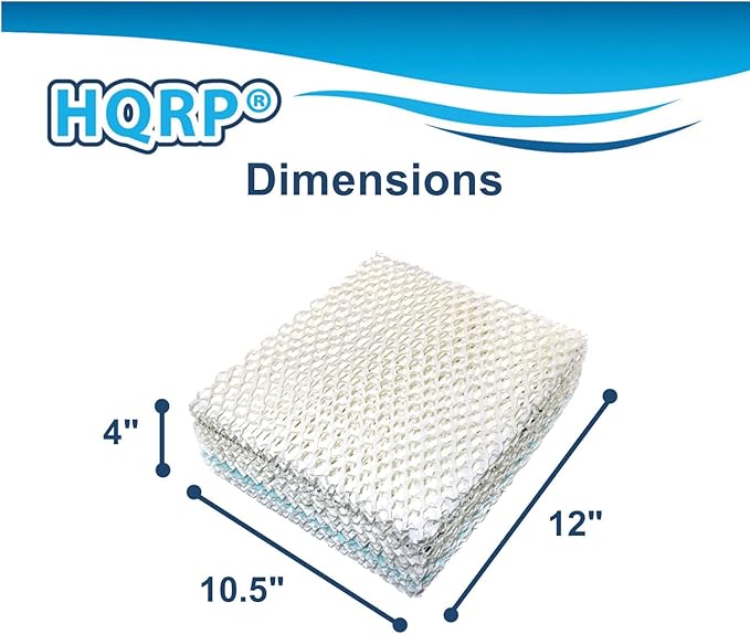 HQRP Wick Filter 1043 Replacement Compatible with Bemis Essick Air AIRCARE SS390DWHT, 826000, 826800, 826600, 826900, 821000, 821001, 831000, 836000HB Evaporative Humidifiers