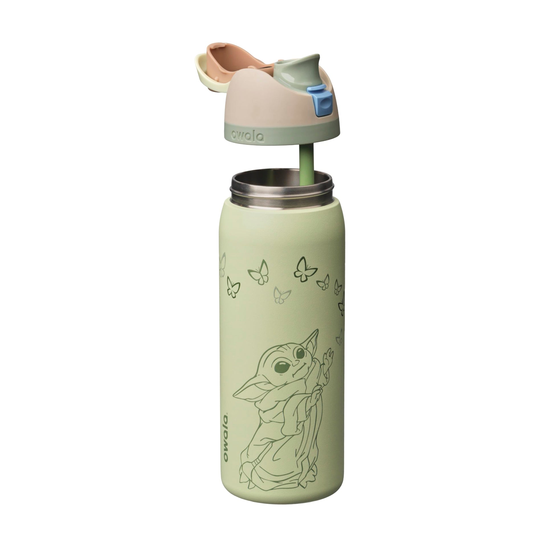 Star Wars FreeSip Stainless Steel Water Bottle 32 oz GroGu