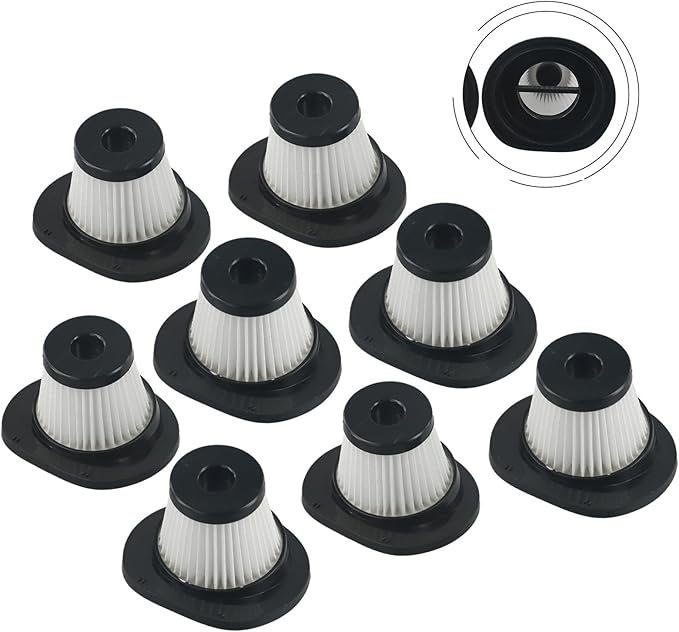 Cordless Vacuum Cleaner Washable Replacement Filters, For VacLife VL188 And VL189(8 PACK) - AquaVibe