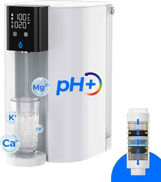 [Mineral] Waterdrop CoreRO Reverse Osmosis System, NSF/ANSI 58 & 372 Certified, 7-Stage Countertop Reverse Osmosis Water Filter, No Installation Required, Reduce PFAS, BPA Free, WD-C1SL