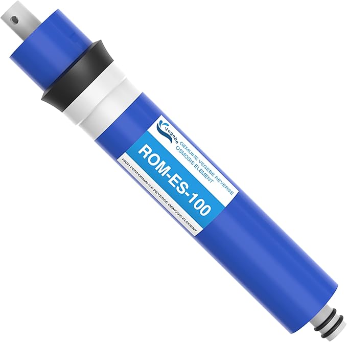 100 GPD RO Membrane Filter 12"x1.8" Reverse Osmosis Membrane Element Replacement Fits Under Sink RO Drinking Water Filter Filtration Purifier System, 1 Pack