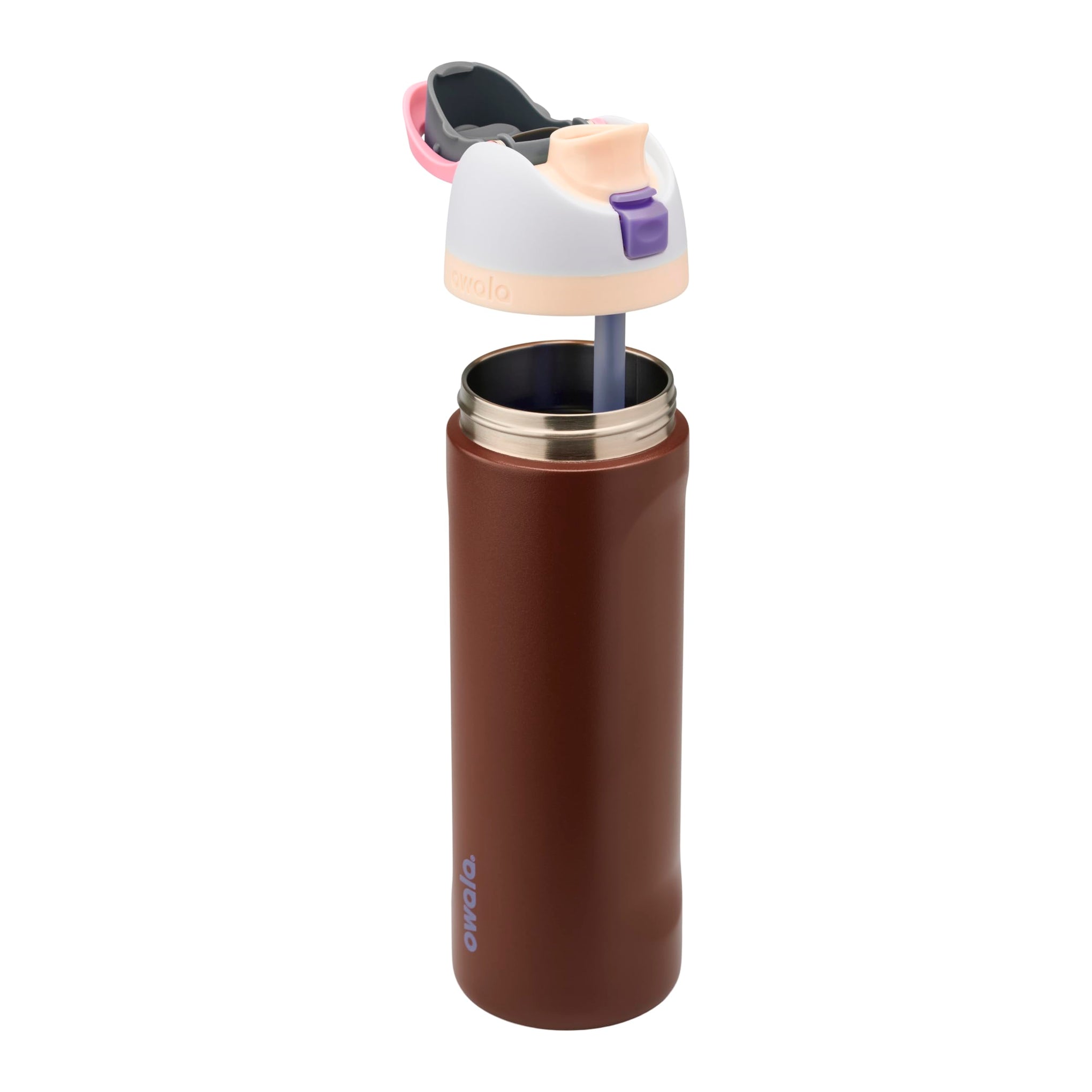FreeSip Stainless Steel Water Bottle 24 oz Cranberry Parade