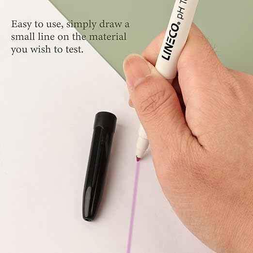 Lineco, PH Testing Pen, Pen Tester for Paper or Paperboard Products, Easy to Testing Paper, Turn Purple On Ph Neutrality Papers, 2 Pack