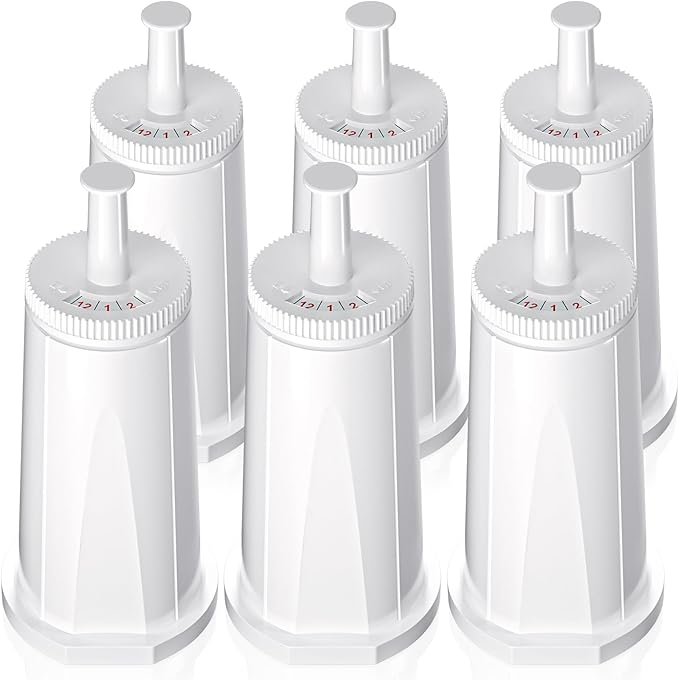 Replacement Water Filter for Breville Espresso Machine Barista Touch Bes880, Barista Pro BES878, Oracle Touch BES990, Oracle BES980, Dual Boiler BES920 Bambino ClaroSwiss Sage, Pack of 6 - AquaVibe