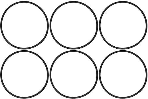 AppliaFit O-Rings Compatible with APEC 3.5 Inch O-Rings for APEC Ultimate and Essence Series Reverse Osmosis Water Filters, Version A (6-Pack)