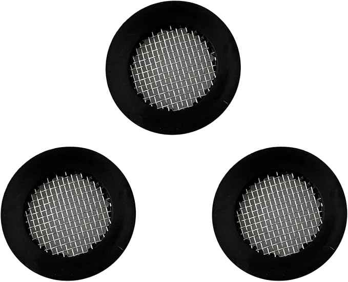 Voolan 3 Pack 3/4" Shower Head Gasket, Washer Filters Water Impurities, Creates A Seal to Prevent Leakage, for 1/2" Shower Head