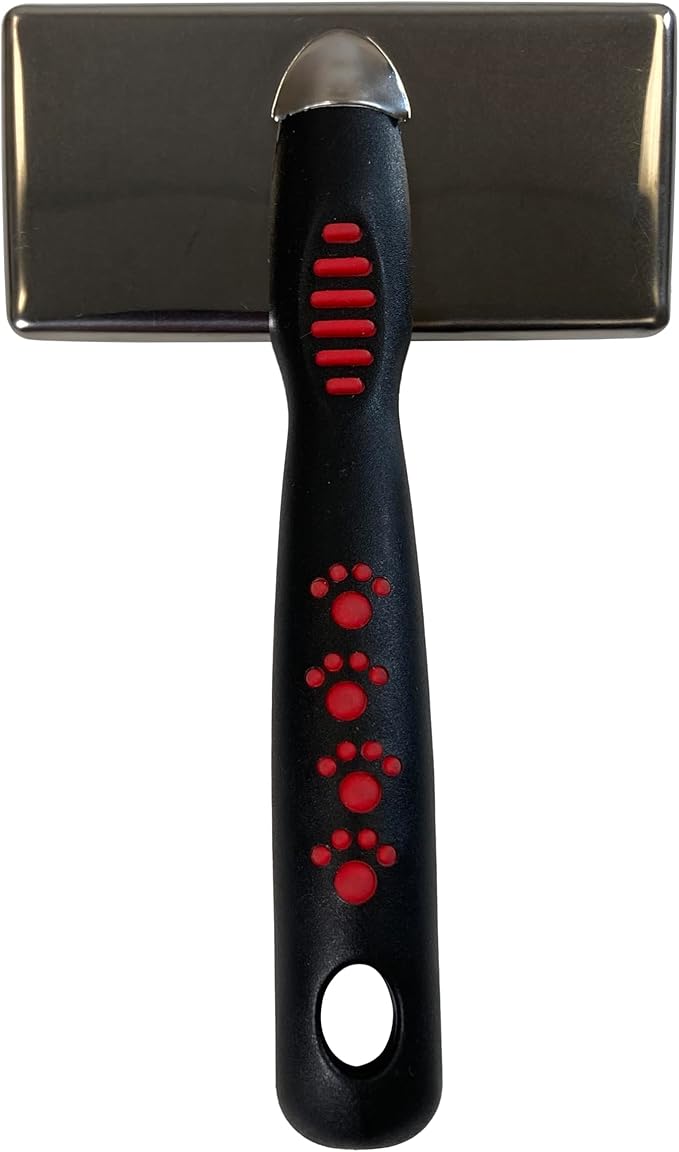 Ryan's Pet Supplies Paw Brothers Soft Flat Slicker Brush for Dogs, Grooming Brush Small and Medium Dogs, Coated Tips, Gentle on Skin, Maximum Coverage, Medium - AquaVibe
