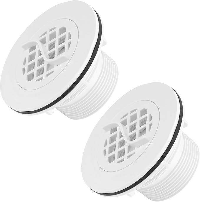 Threaded Inlet Strainer Kit Include Rubber Washer and Strainer Nut, Fits Intex Filter Pumps with 1-1/2