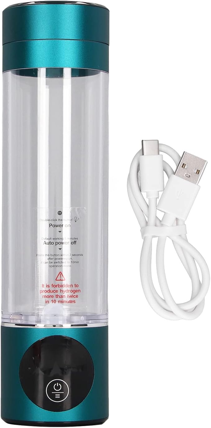 Pilipane Hydrogen Water Bottle, Water Lonizer, Portable Hydrogen Erich Water Bottle Generator, USB Rechargeable Hydrogen Generator, New Technology Ionize Glass Water, Alka line Water Ma