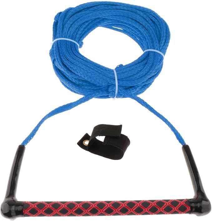 Water Ski Rope Wakeboarding Tow Line with Handle Grip Heavy Duty Water Ski Tow Rope Wakeboard for Surfing Accs, Blue Rope