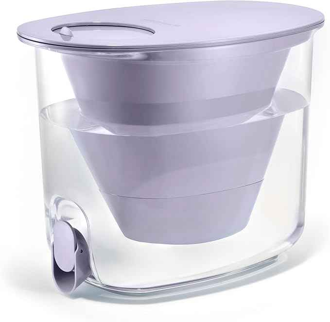 LifeStraw Home High-Capacity Water Filter Dispenser, 35-Cup, Wisteria, BPA-Free Designed for Everyday Protects Against Bacteria, parasites, microplastics, PFAS, Lead, and Improves Taste