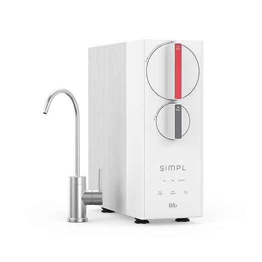 Brio SIMPL Reverse Osmosis Tankless Water Filter System for Clean Drinking Water | 4-Stage Undersink 0.0001 Micron RO Filtration | Reduces PFAS, Dirt, Rust, Chlorine, VOCs & Heavy Metals | 800 GPD