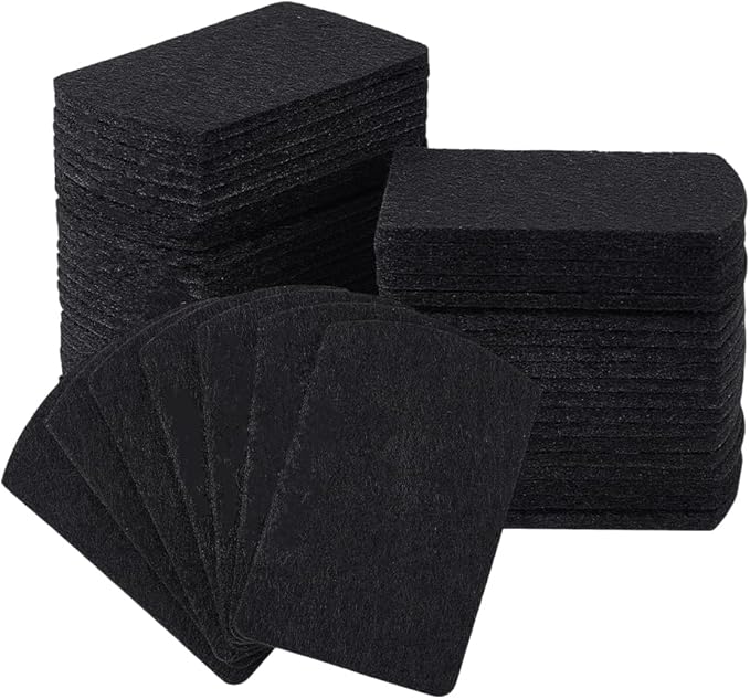 PH PandaHall 50pcs Essential Oil Pads Aroma Pads Unscented Refill Pad Essential Oil Diffuser Pad Replacement Perfume Pads for Room Humidifier Air Purifier Scent Diffuser Black, 2.8x1.8 - AquaVibe