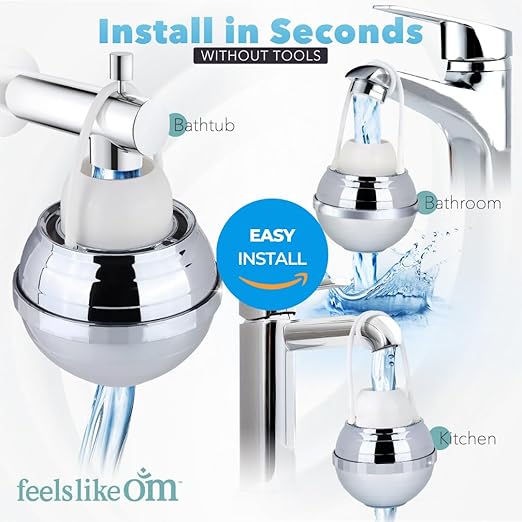 Shower Head Filter with Water Softener Includes Filters to Remove Toxic Chemicals + 10-Stage Bath Filter for Hard Water and Chlorine