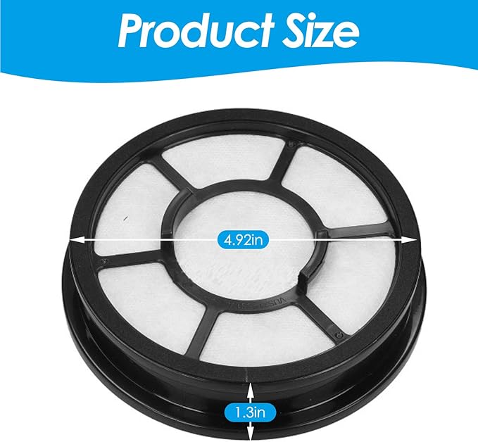 2 Pack HEPA Vacuum Filter Fit for Black+Decker Air Swivel Cleaners BDASV101 BDASV102 BDASV103 BDASV104 BDASL201 BDASL202 BDASP103 Models - AquaVibe