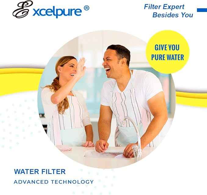 EXCELPURE Whole house Sediment Water Filter 10" x 4.5" (5 micron）Compatible with Culligan RFC-BBSA , WFHD13001B, GXWH35F, GXWH30C, 3M Aqua-Pure AP817,Whirlpool WHKF-GD25BB (2 PACK)