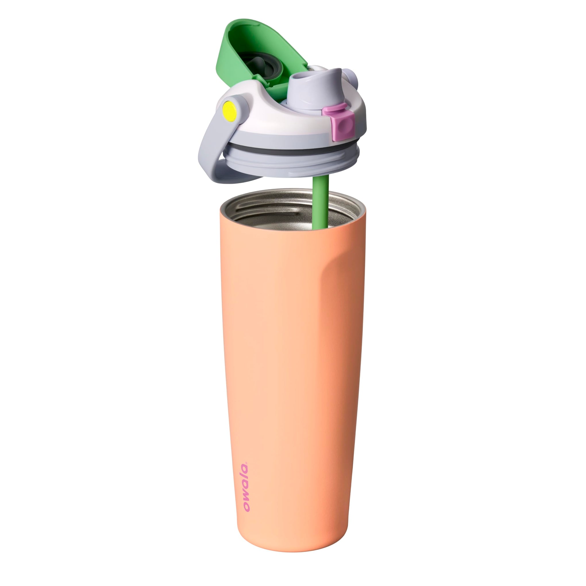 FreeSip Sway Stainless Steel Water Bottle 30 oz Peachy Keen