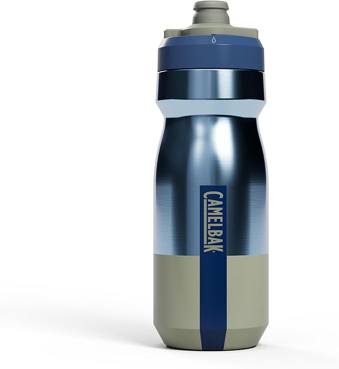 CamelBak Podium Steel Insulated Bike Water Bottle, Mercury Deep Sea, 18oz