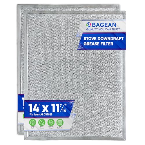 Downdraft Stovetop Filter Replacement for 707929 Jenn Air Filter Downdraft 14” x 11.4” (2 Count)