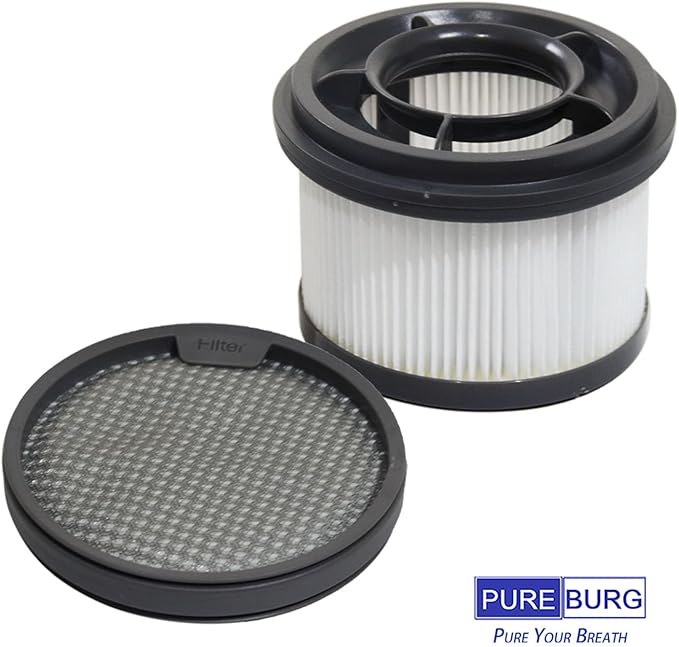 PUREBURG Replacement Filter Kit Compatible with Dreametech T10 T20 T30 & XIAOMI G9 G10 Handheld Cordless Vacuum Cleaner,2 x Center filter + 4 x Pre-Filter Washable - AquaVibe