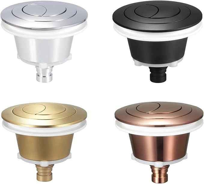 Toilet Push Button Replacement 2Pcs Dual Flush Push Button Toilet Cistern Replacement 20mm 40mm 50mm 60mm Aperture Push Button Toilet Flush Button Toilet Acc(Color05)
