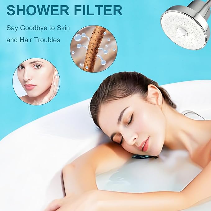 Shower Head Replacement Filter Cartridge - Compatible with HALO FILTERS High-Pressure Filtered Showerhead.(2PACK)