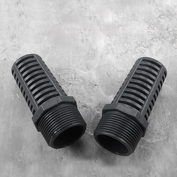 TOMEX 1-1/4 Inch Threaded Suction/Overflow Strainer, Screen Strainer 1-1/4 Inch (2 Pack)
