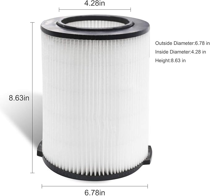Standard Wet/Dry Vac VF4000 Filter Replacement Compatible with Ridgid 72947 Vacs 5-20 Gal Shop Vac Also fits Craftsman 17816, Husky 6-9 Gal WD5500 WD0671 RV2400A RV2600B,2 Pack - AquaVibe