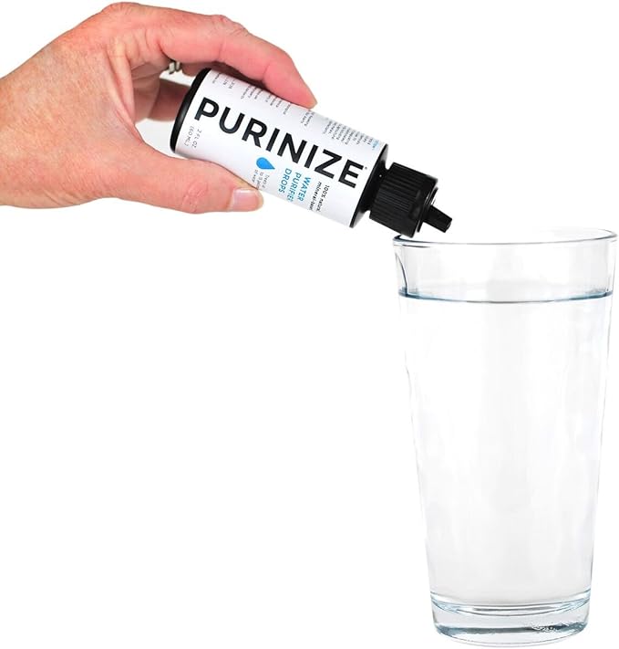 The Best and Only Patented Natural Water Purifying Solution - Chemical Free Camping and Survival Water Purification (2 oz)