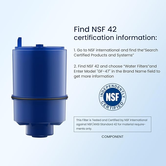 GLACIER FRESH NSF Certified Water Filter - Compatible with PUR® Filters RF9999® and RF-3375 - Replacement Faucet for All PUR® Systems - 6 Pack