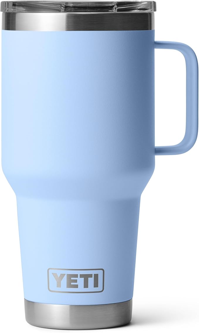 YETI Rambler 30 oz Travel Mug, Stainless Steel, Vacuum Insulated with Stronghold Lid