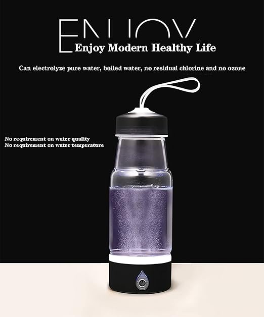 Hydrogen Rich Health Cup, 3 Minutes Electrolyzed USB Charging Portable Hydrogen Water Generator, Help Improve Sleep Quality, for Health Preserving
