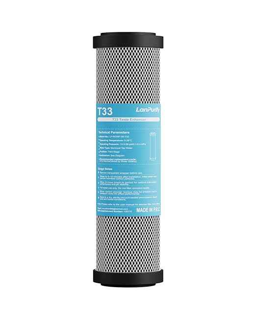 T33 Post-Filter Cartridge Replacement for LP-ROWF Series, 6-12 Month Taste & Odor Enhancement, Coconut Shell Carbon