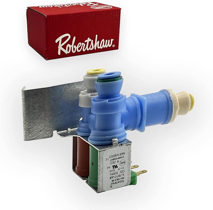 [IMV708 Valve OEM Mania] IMV708 W10408179 4389177 NEW OEM Produced for Whirlpool Kitchenaid Kenmore Refrigerator Water Valve by Robertshaw Replacement Part