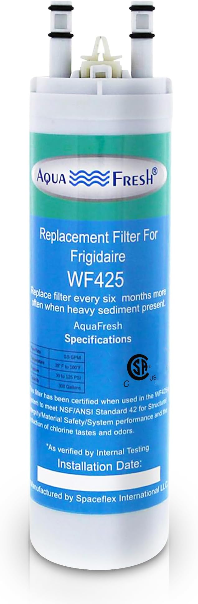 Aqua Fresh Replacement for WF3CB, PureSource 3, 706465, 242086201, 242086203, 242294501, 242069601, AP4567491, PS3412266, WF425 Refrigerator Water Filter - AquaVibe