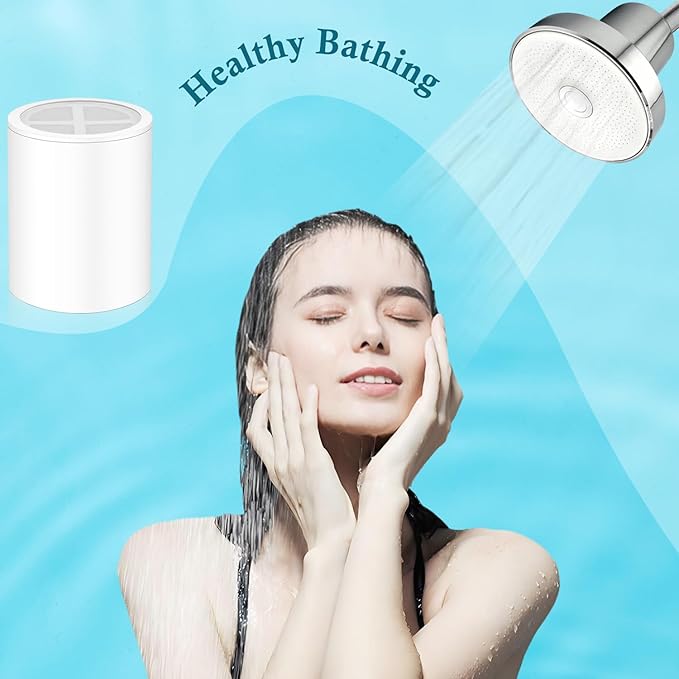 Shower Head Replacement Filter Cartridge - Compatible with HALO FILTERS High-Pressure Filtered Showerhead.(2PACK)