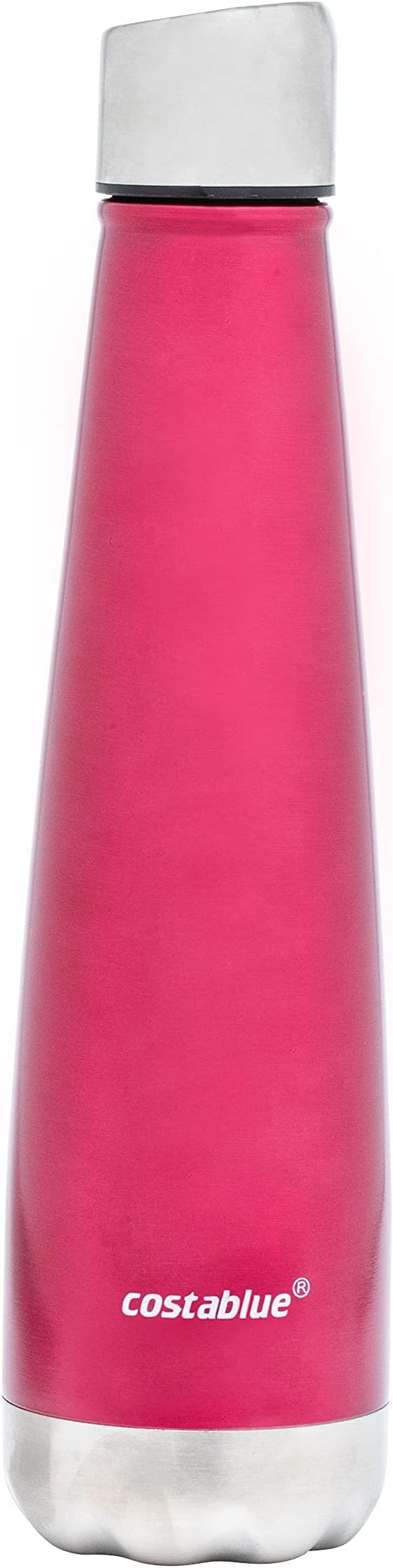Insulated Water Bottle - On-The-Go Refillable Stainless Steel Water Bottles For Adults, Reusable Thermos Travel Tumbler With Leak-proof Lid For Hot & Cold Beverages (17 Oz. Wine)