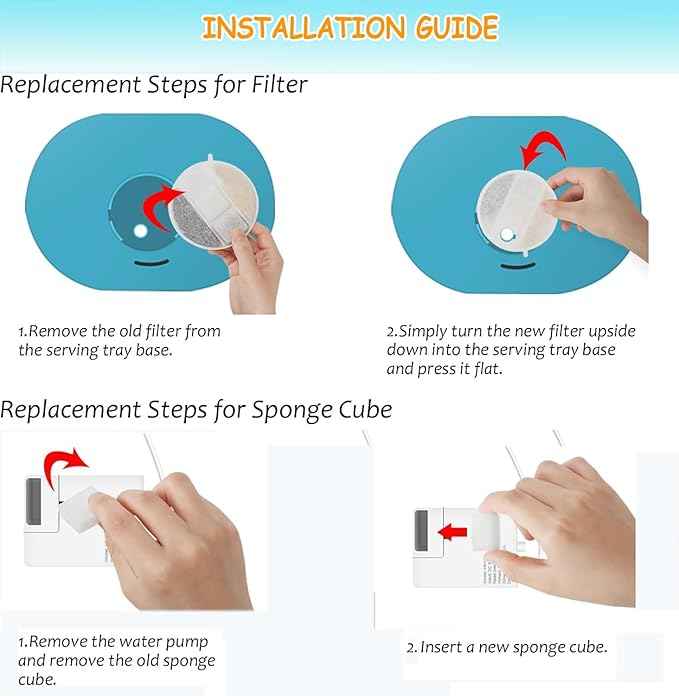 12 Pack Dog Water Fountain Replacement Filters for Petlibro Capsule Dog Fountain PLWF008,Pet Water Fountain Filter with Replacement Pre-Filter Pump Sponges.