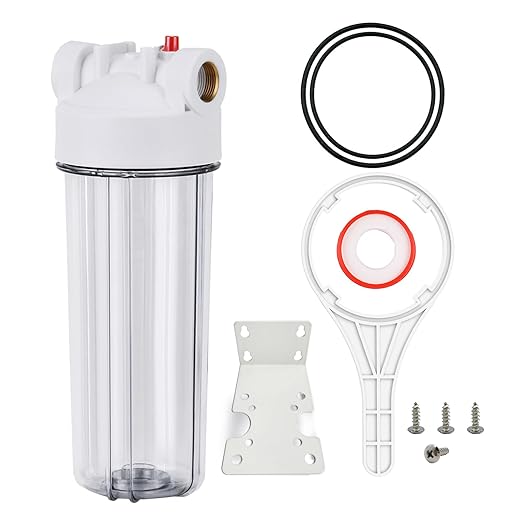 Whole House Water Filter Housing Clear,10